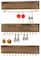 NEX™ 12" Wall-Mounted Rustic Wood Jewelry Organizer, 3ct.